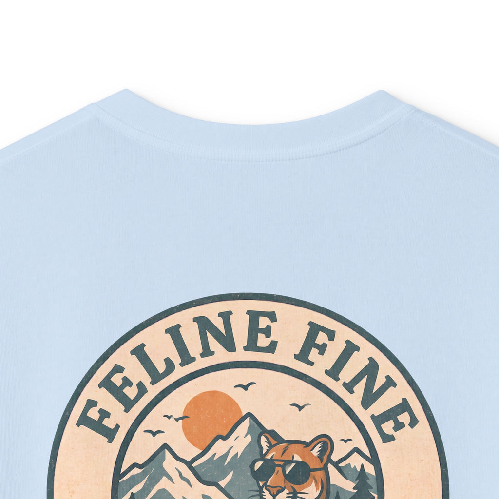 Boys' "Feline Fine" cotton tee