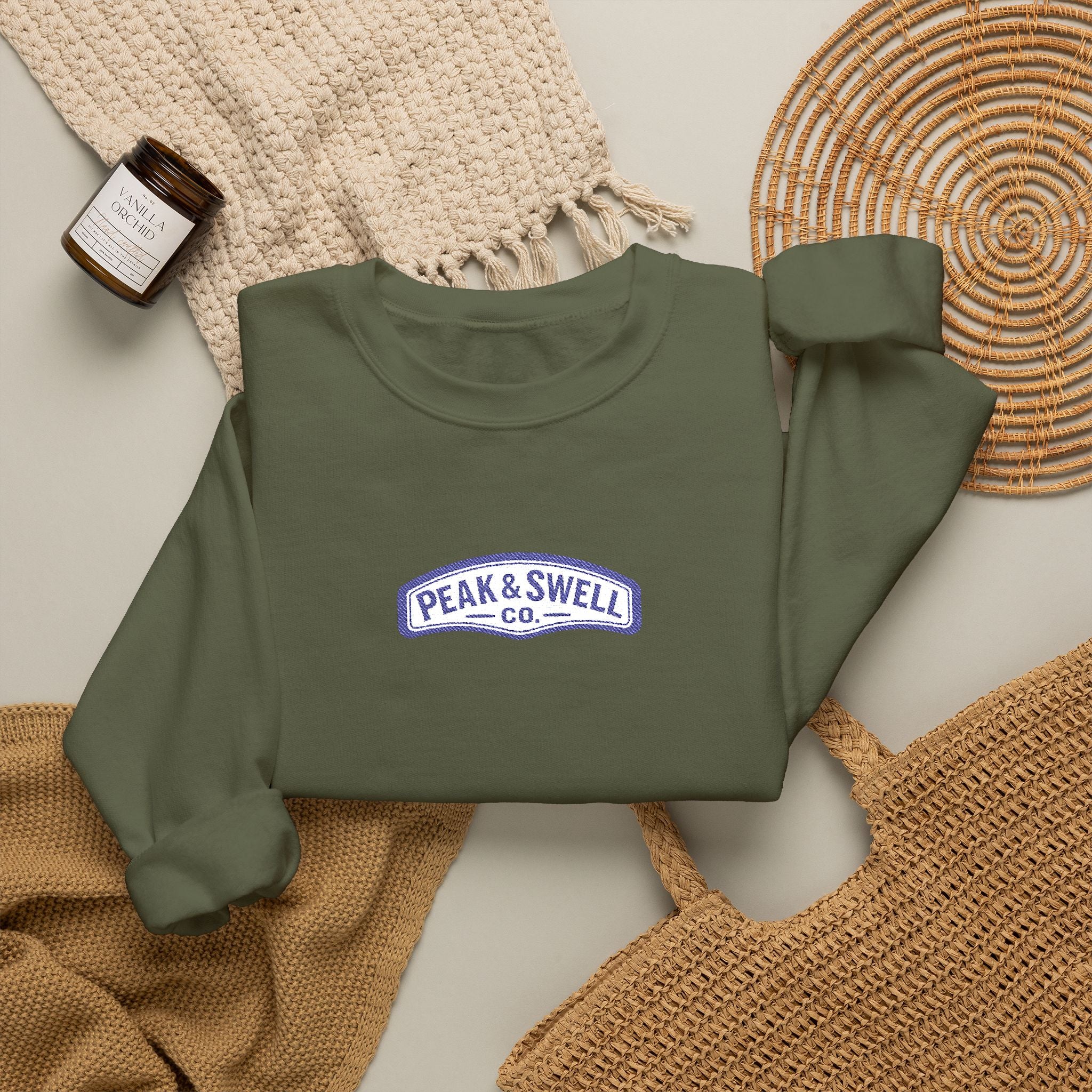 Men's Peak & Swell technical embroidered sweater