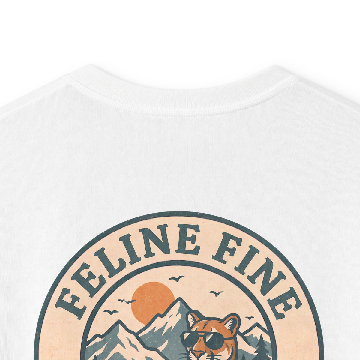 Boys' "Feline Fine" cotton tee