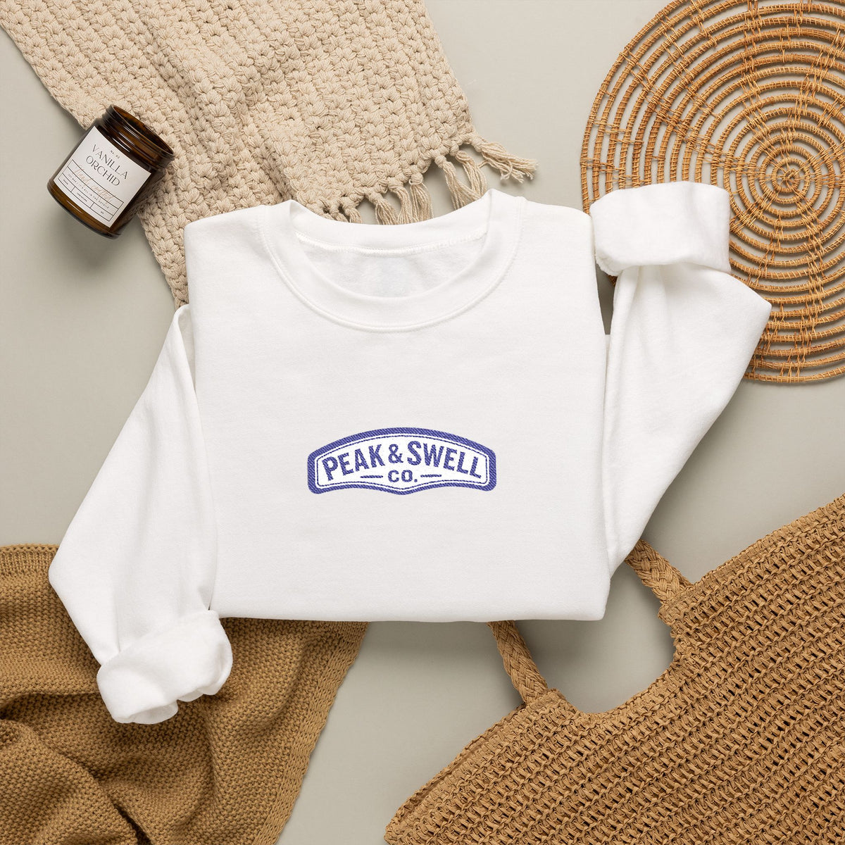 Men's Peak & Swell technical embroidered sweater