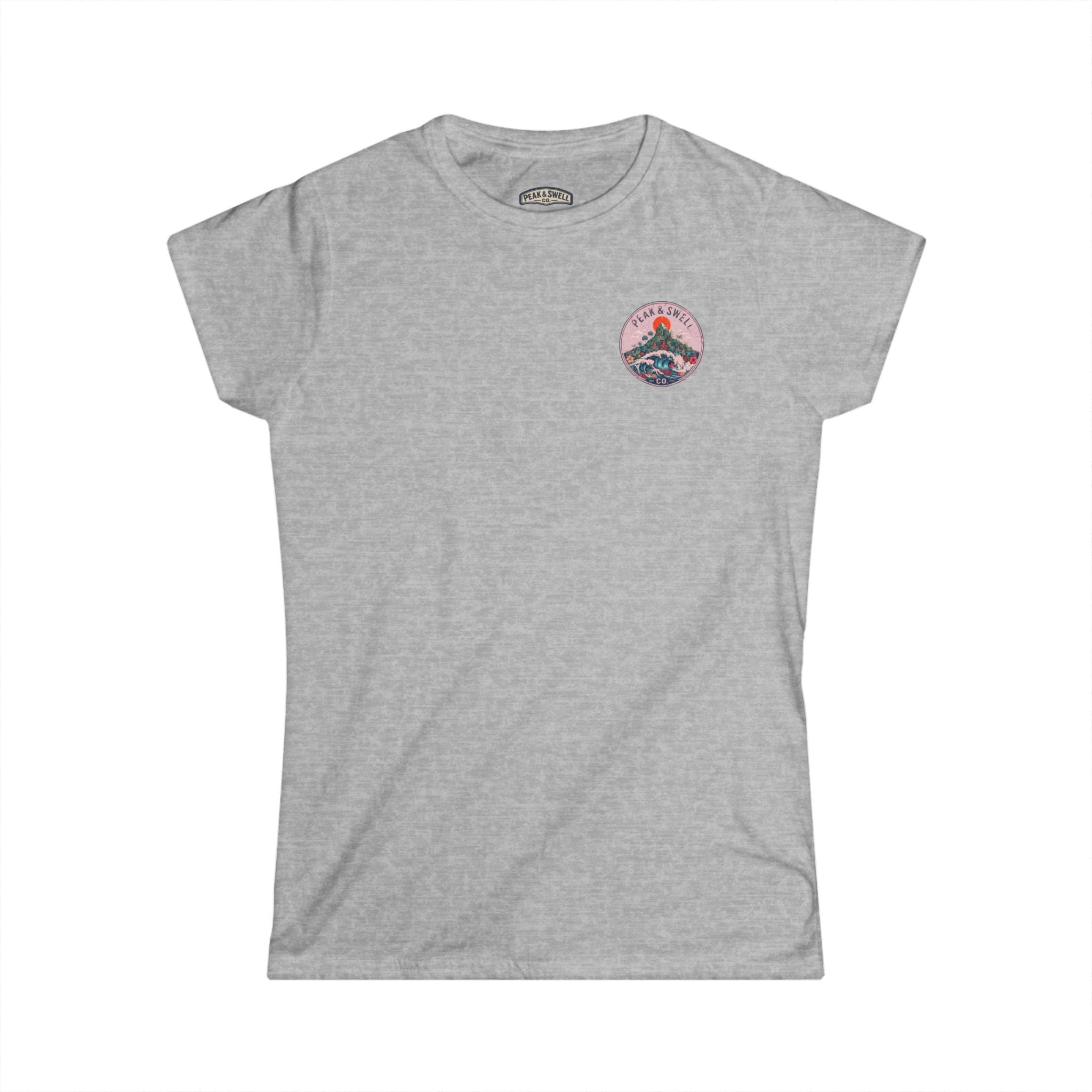 Women's semi-fitted cotton tropical tee