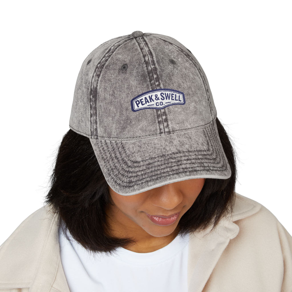 Vintage embroidered original logo cap