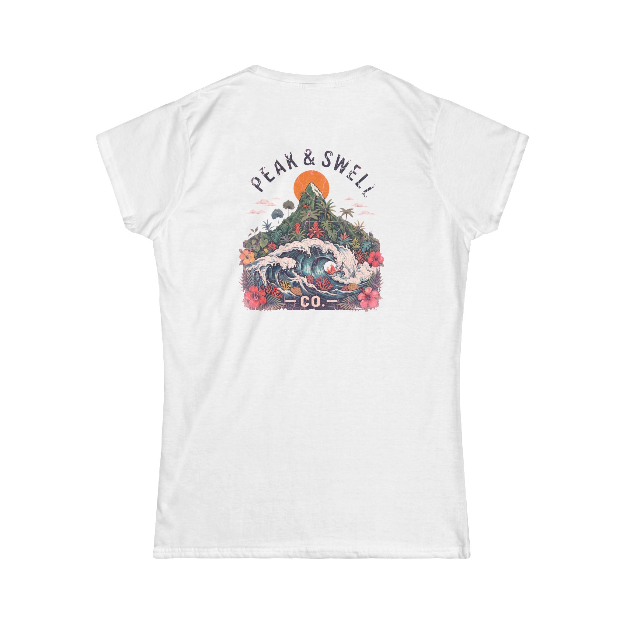 Women's semi-fitted cotton tropical tee