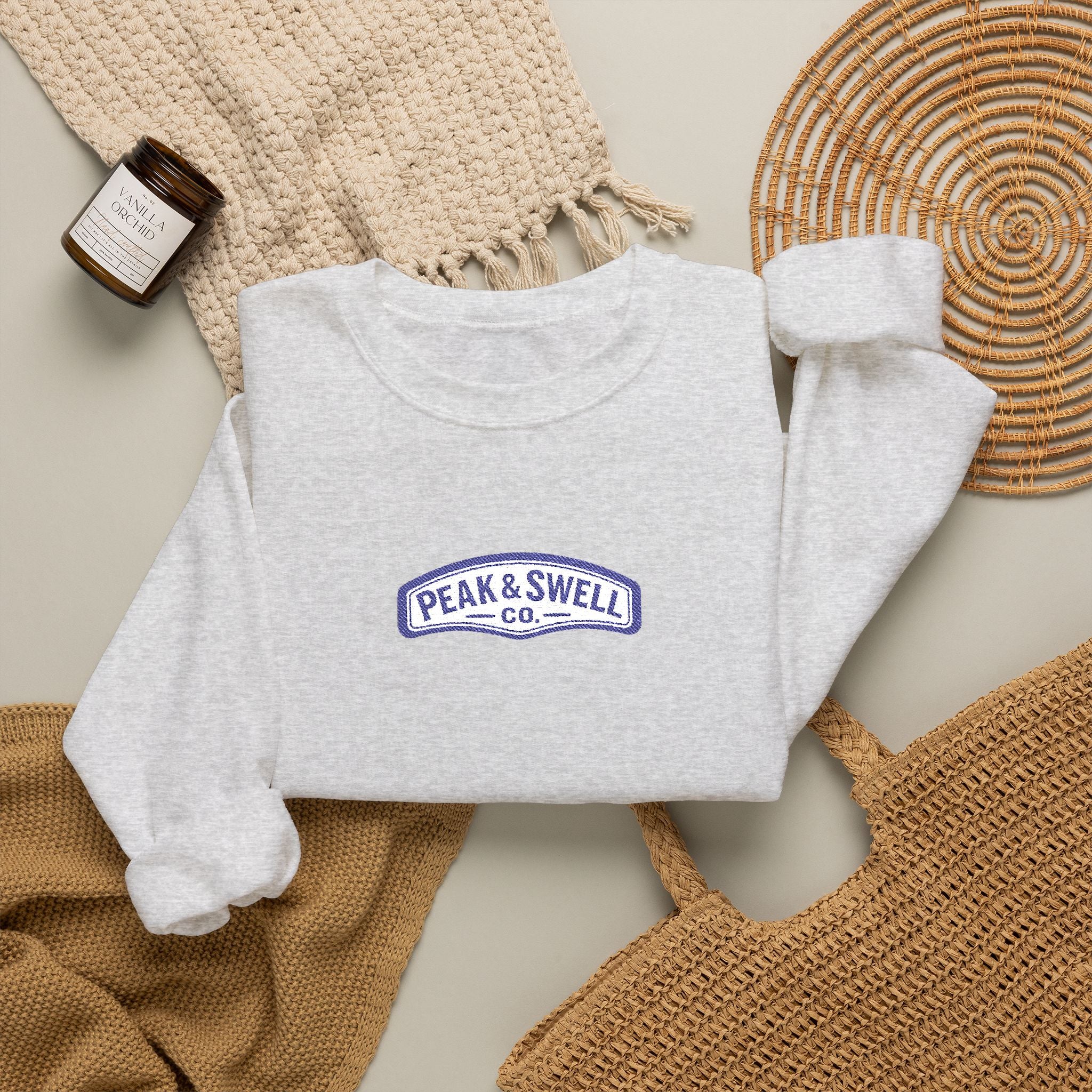 Men's Peak & Swell technical embroidered sweater