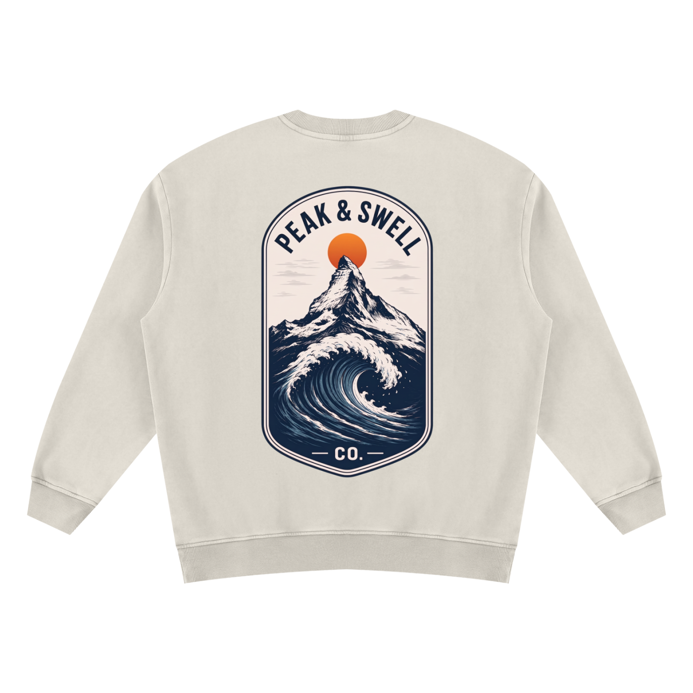 Oversized Vintage Wash Fleece Sweatshirt