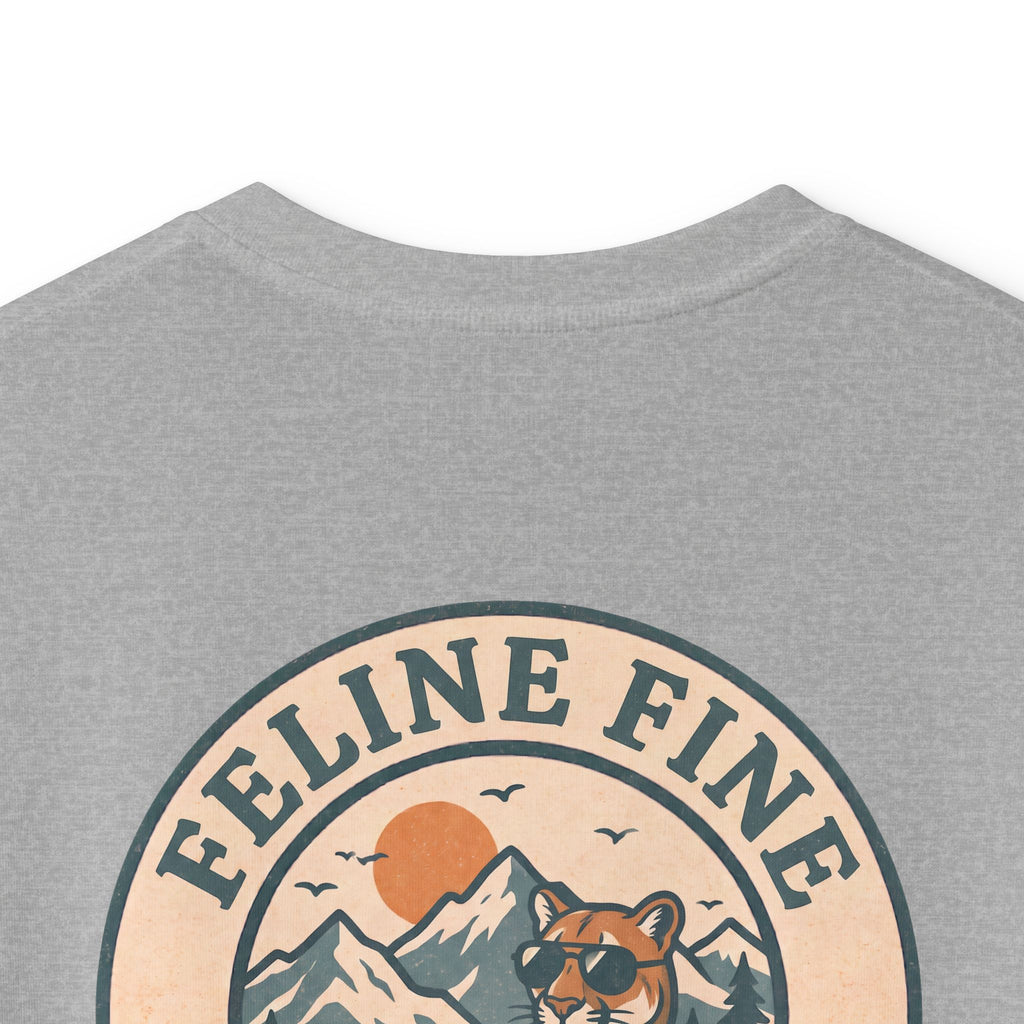 Boys' "Feline Fine" cotton tee