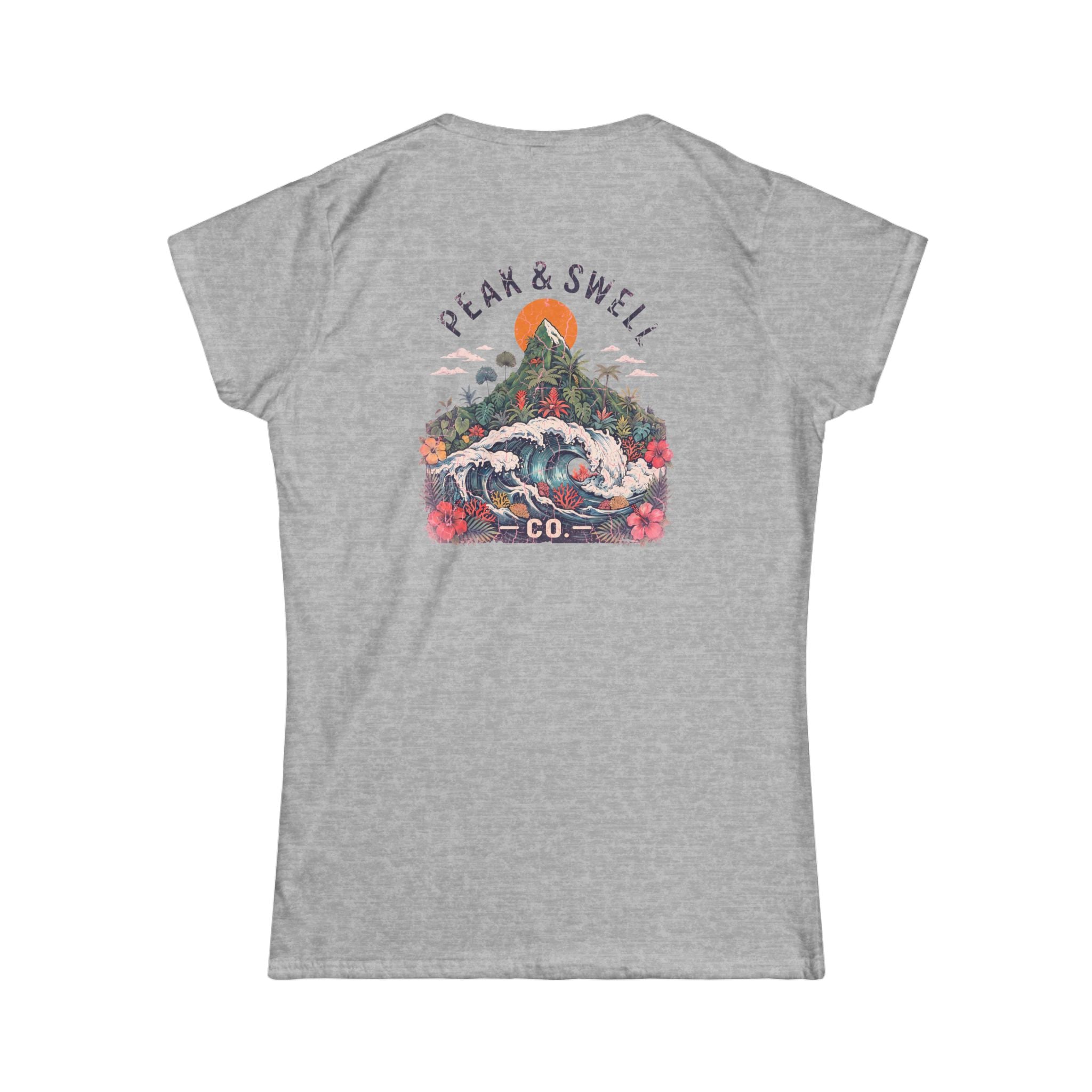 Women's semi-fitted cotton tropical tee