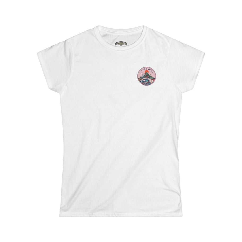 Women's semi-fitted cotton tropical tee