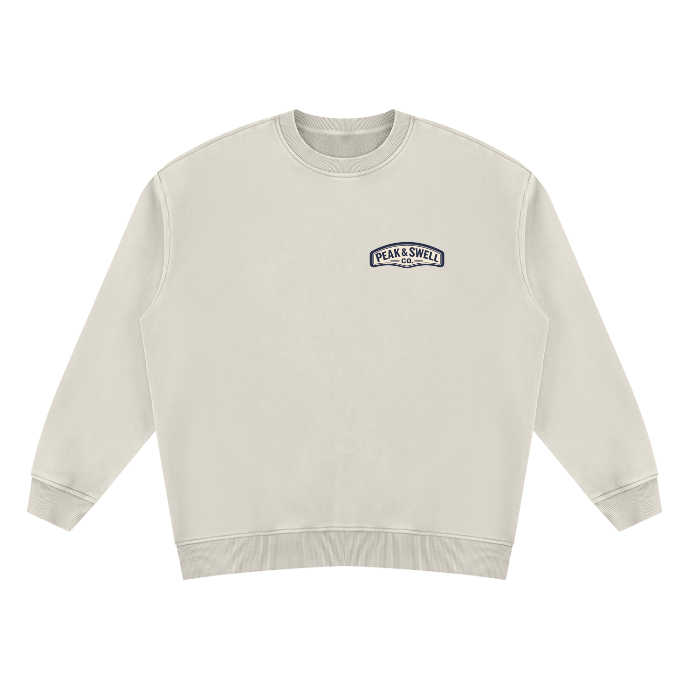 Oversized Vintage Wash Fleece Sweatshirt