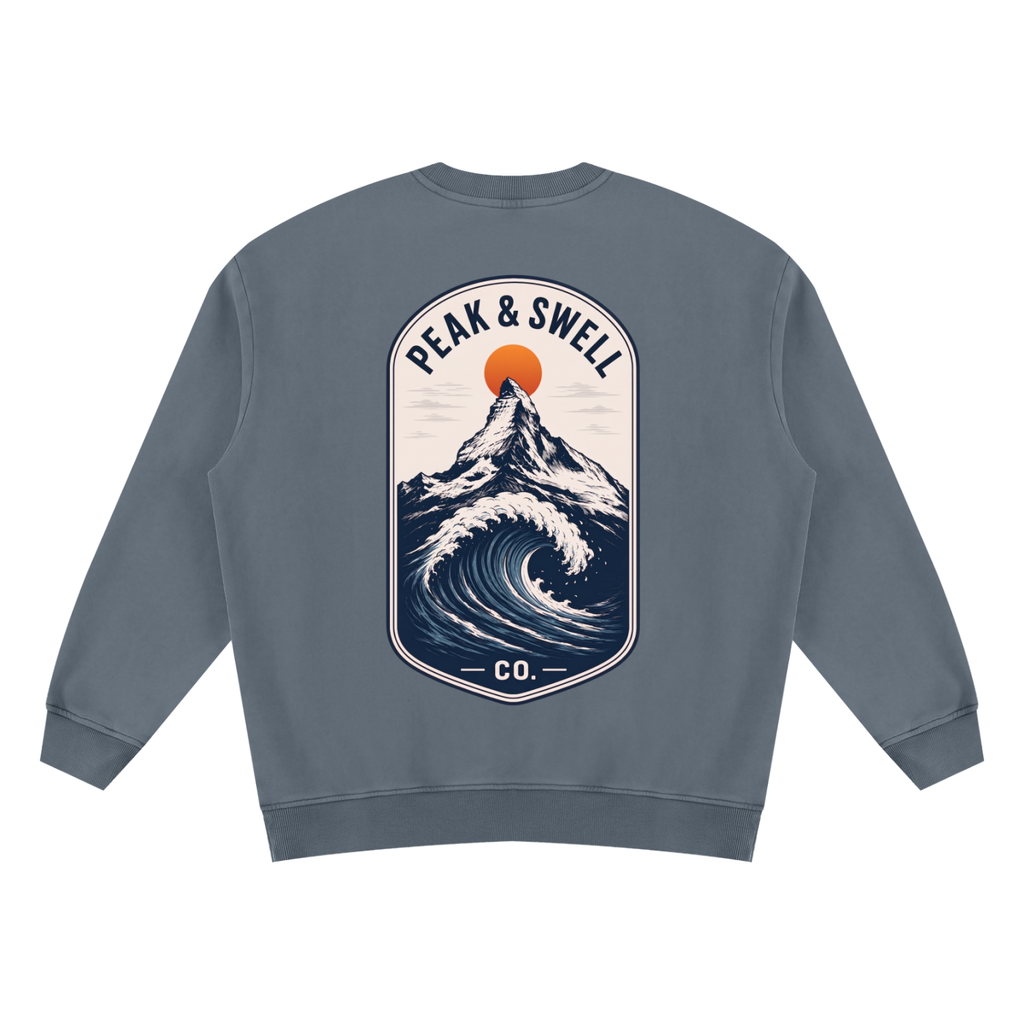 Oversized Vintage Wash Fleece Sweatshirt